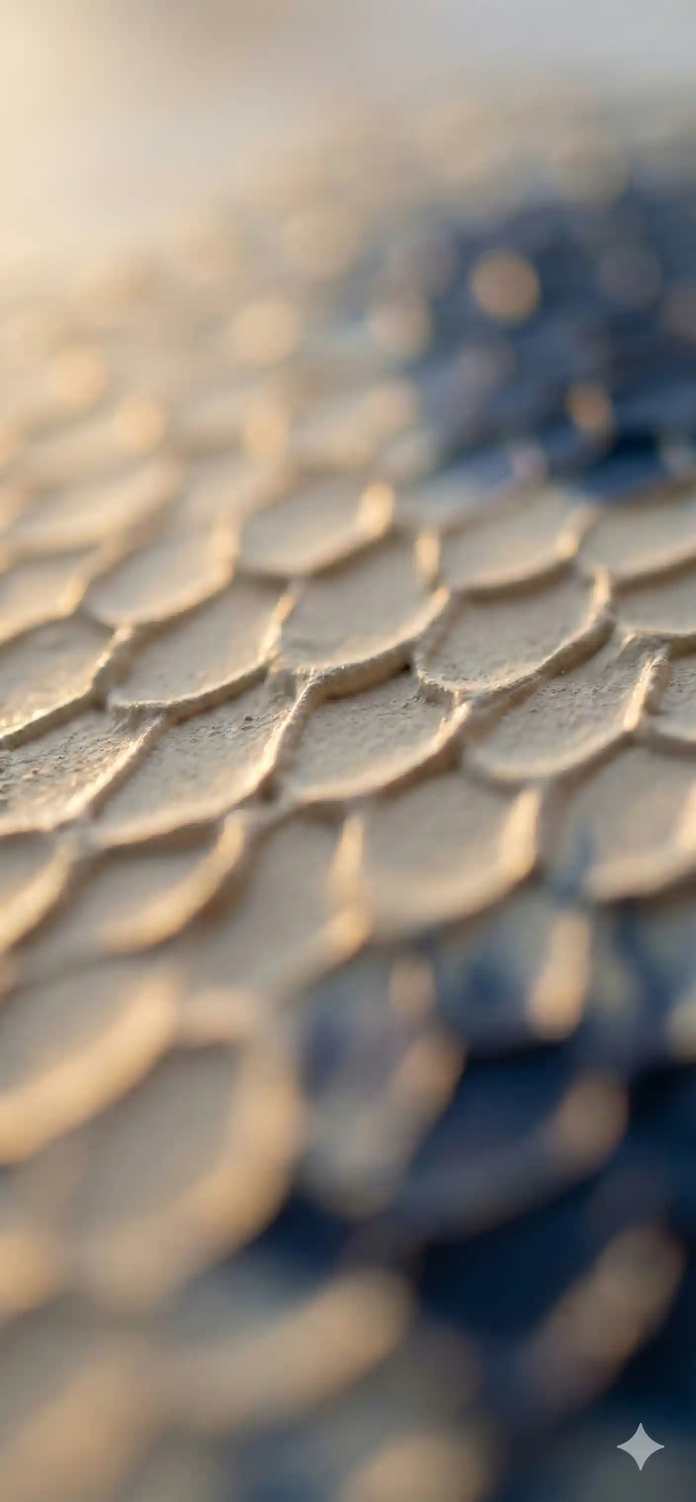 Detailaufnahme einer Schuppenstruktur — Acryl Pouring Technik von Studio Visus