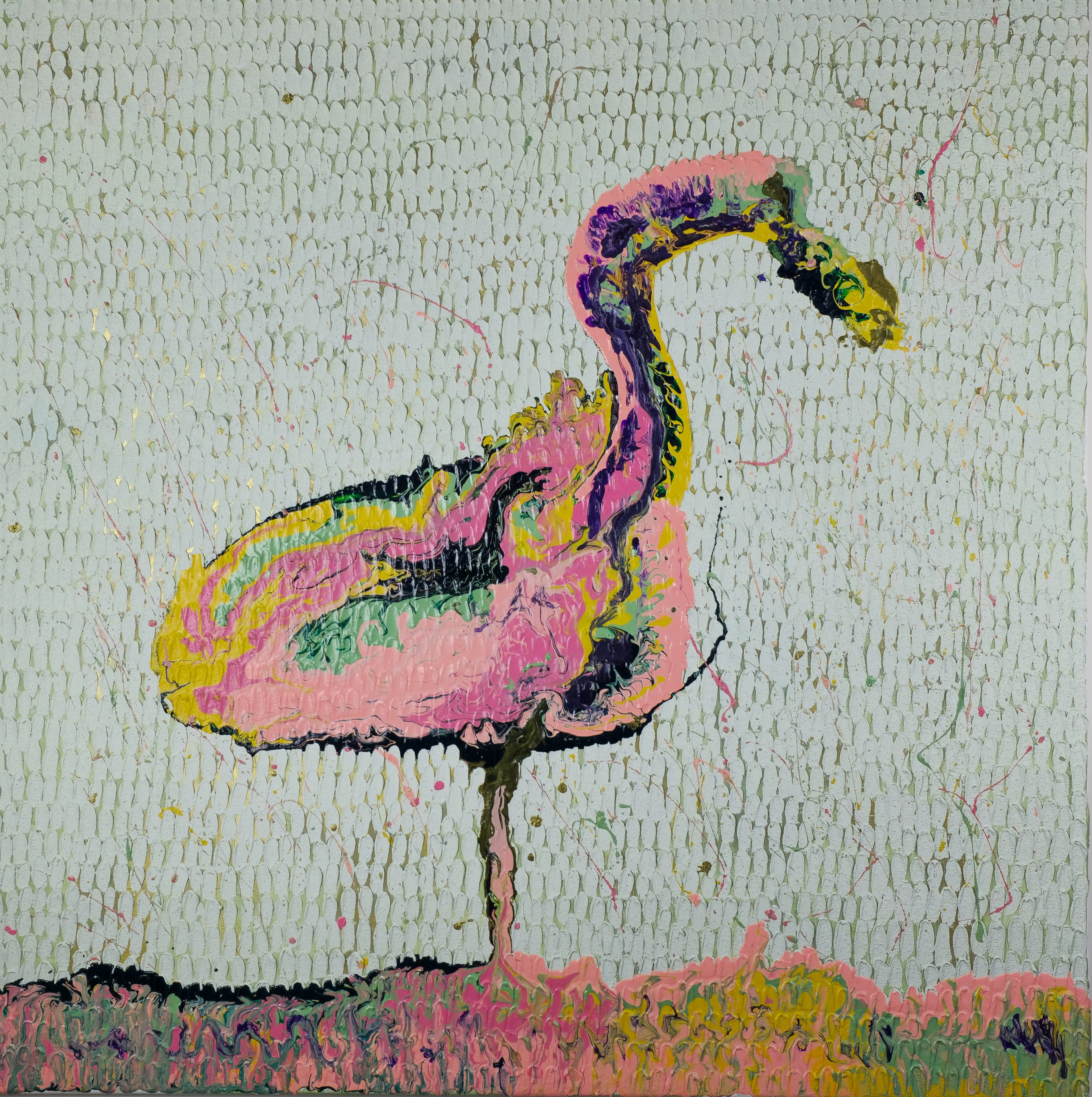 Flamingo, Originalgemälde